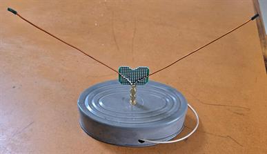 Simply built DIY dipole for 433 MHz
