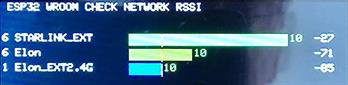 RSSI bargraph for comparison with a Chinese 2.4 GHz antenna on this page.